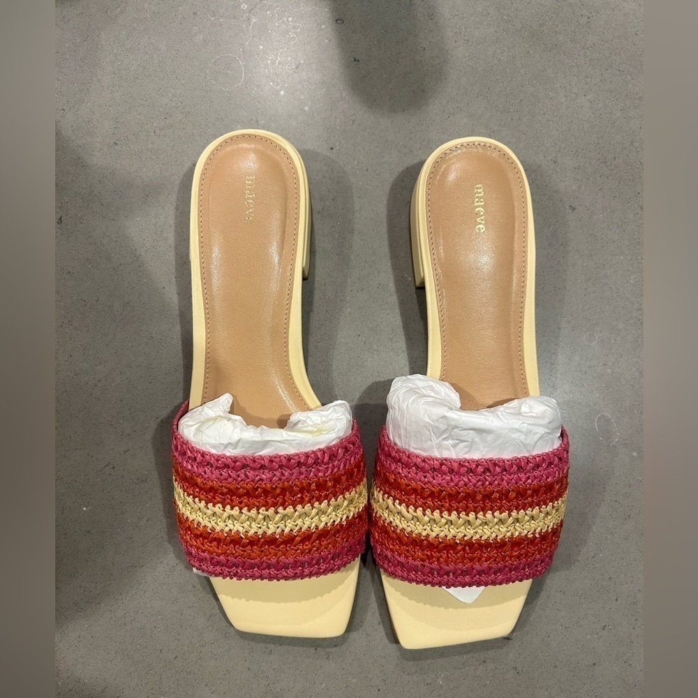 Maeve Mule Sandals 37 Pink Beige